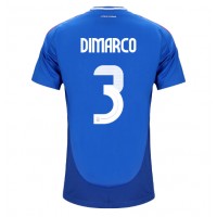 Italia Federico Dimarco #3 Hjemmedrakt EM 2024 Kortermet
